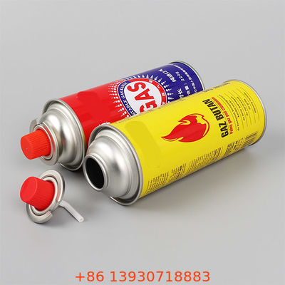 Βαλβίδα αεροζόλ εστίας αερίου βουτανίου με κόκκινο καπάκι για κάμπινγκ, πικνίκ και μαγείρεμα σε τραπέζι