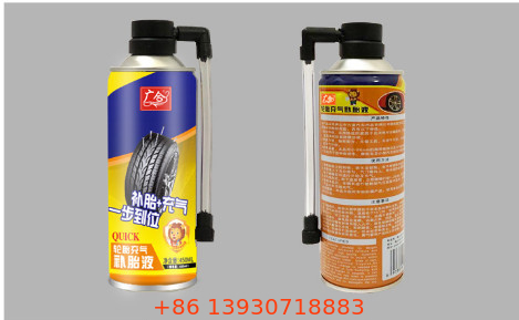 OEM Air Tire Repair Aerosol Spray Cap With Valve Car Care Products