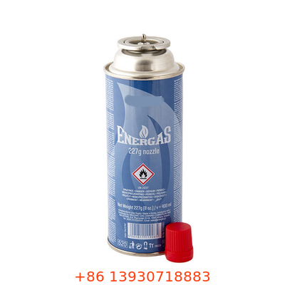 Υπαίθρια ικανότητα μεταλλικών κουτιών 400ml καυσίμων βουτανίου μαγειρέματος για για τη σόμπα κασετών