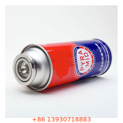 Κύπελλο αερίου βουτανίου με 220g και 227g χωρητικότητα 65 x 158 mm για βιομηχανικές εφαρμογές