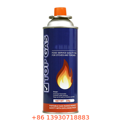 Κύπελλο αερίου βουτανίου με 220g και 227g χωρητικότητα 65 x 158 mm για βιομηχανικές εφαρμογές