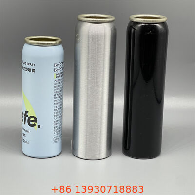 Αλουμινένιο δοχείο αερολύματος με ομαλή εξωτερική επιφάνεια για εκτύπωση και απρόσκοπτη κατασκευή απεριόριστα ανακυκλώσιμη