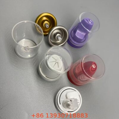 Βαλβίδα ψεκασμού αερολύματος από αλουμίνιο ανθεκτική στη διάβρωση με λειτουργία 360 μοιρών για αφρό μαλλιών