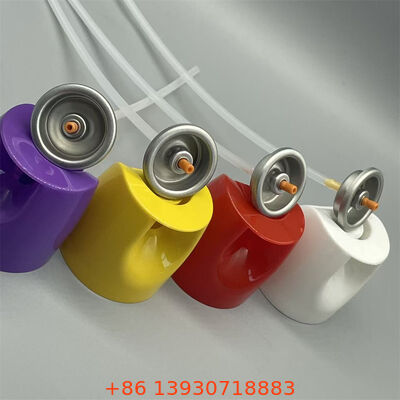 Βαλβίδα αερολύματος εντομοκτόνου υδατοδιαλυτού με παροχή υψηλού όγκου, ρυθμιζόμενο έλεγχο ροής και στεγανή σφράγιση