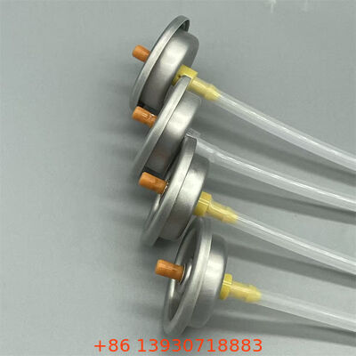 Βαλβίδα αερολύματος εντομοκτόνου υδατοδιαλυτού με παροχή υψηλού όγκου, ρυθμιζόμενο έλεγχο ροής και στεγανή σφράγιση