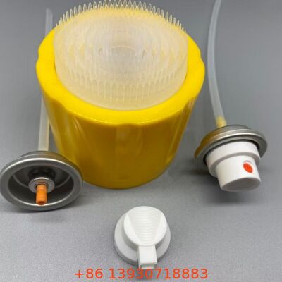 Capuchón dispensador de limpiador de espuma, capuchón de presión de espuma para líquido de limpieza doméstico, embalaje estándar de salida de espuma