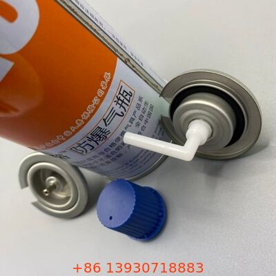 Βαλβίδα αερίου βουτανίου αερολύματος ελέγχου φλόγας με ρύθμιση ροής ακριβείας και απόδοση στεγανότητας